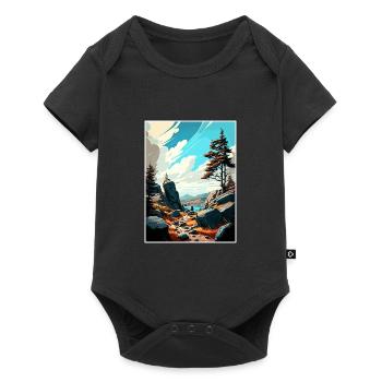 Pieninski Poland Vintage Travel Poster Souvenir - Baby Premium short-sleeve bodysuit - black - Front