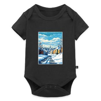 Lahti Finland Vintage Travel Poster WPA Souvenir - Baby Premium short-sleeve bodysuit - black - Front