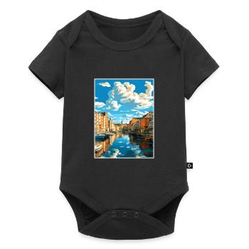 Tampere Finland Vintage Travel Poster WPA Souvenir - Baby Premium short-sleeve bodysuit - black - Front