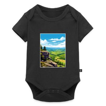 Parc National des Cévennes France Antibes Souvenir - Body à manches courtes Premium Bébé - noir - Devant