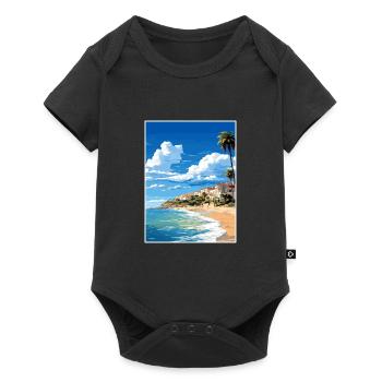 Costa Dorara Espagne Affiche de voyage vintage Souvenir - Body à manches courtes Premium Bébé - noir - Devant