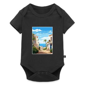 Almeria Espagne Vintage voyage affiche WPA Souvenir - Body à manches courtes Premium Bébé - noir - Devant