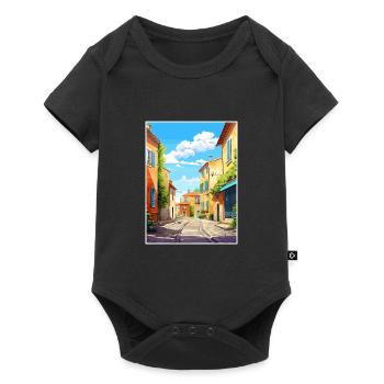 Aix En Provence Frankreich Vintage Reiseplakat WPA - Baby Premium Kurzarmbody - Schwarz - Vorne