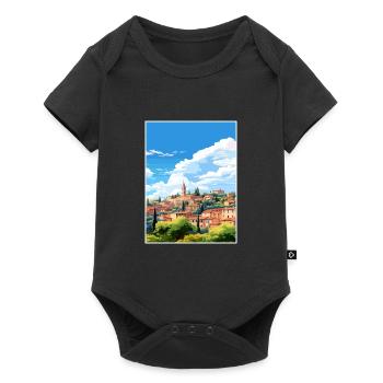 Aix En Provence Frankreich Vintage Reiseplakat WPA - Baby Premium Kurzarmbody - Schwarz - Vorne
