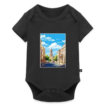 Nîmes France affiche de voyage vintage WPA Souvenir - Body à manches courtes Premium Bébé - noir - Devant