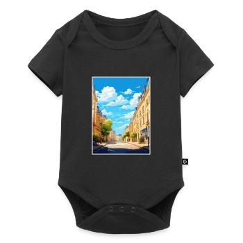 Nancy France affiche de voyage vintage WPA Souvenir - Body à manches courtes Premium Bébé - noir - Devant