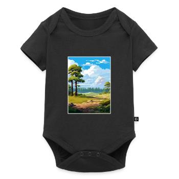 Forest Of Fontainebleau National Park Souvenir - Baby Premium short-sleeve bodysuit - black - Front