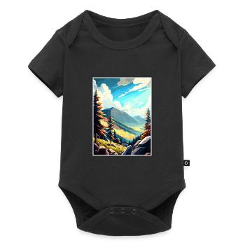 Krkonose République tchèque Affiche de voyage vintage WPA - Body à manches courtes Premium Bébé - noir - Devant