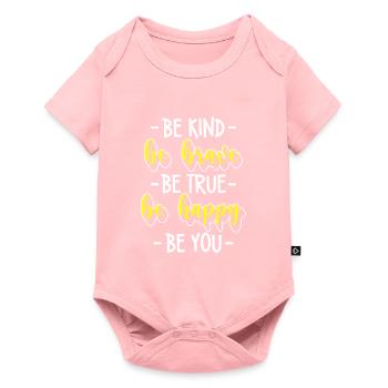 Perfekt Mensch Individuell Besonders - Baby Premium Kurzarmbody - Rosa - Vorne