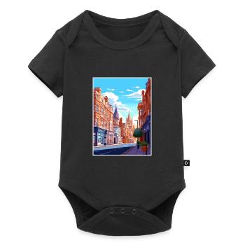 Oxford Street London England Vintage Travel Poster - Baby Premium short-sleeve bodysuit - black - Front