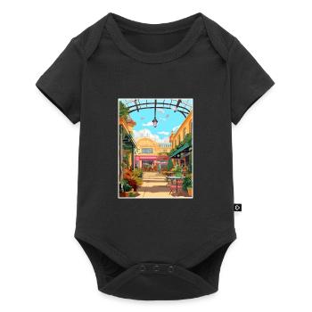 Covent Garden London England Vintage Travel Poster - Baby Premium short-sleeve bodysuit - black - Front