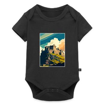 Stirling Scotland Castle Vintage Travel Poster WPA - Body à manches courtes Premium Bébé - noir - Devant