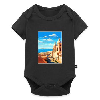 Cadiz Spain Vintage Travel Poster WPA Souvenir - Baby Premium short-sleeve bodysuit - black - Front