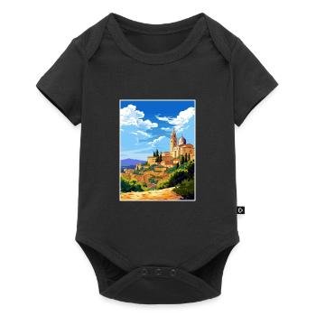 Tarragona Spain Vintage Travel Poster WPA Souvenir - Baby Premium short-sleeve bodysuit - black - Front