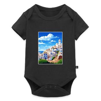 Almeria Espagne Vintage voyage affiche WPA Souvenir - Body à manches courtes Premium Bébé - noir - Devant