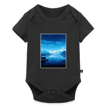 Iceland Vintage Travel Poster WPA Souvenir - Baby Premium short-sleeve bodysuit - black - Front