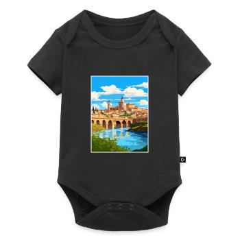 Cordoue Espagne Vintage voyage affiche WPA Souvenir - Body à manches courtes Premium Bébé - noir - Devant