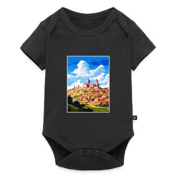 Toledo Spain Vintage Travel Poster WPA Souvenir - Baby Premium short-sleeve bodysuit - black - Front