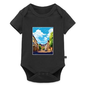 Krefeld Decoration Germany Vintage Travel Poster - Baby Premium short-sleeve bodysuit - black - Front