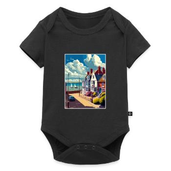 Whitstable England Kent Vintage Reiseposter WPA - Baby Premium Kurzarmbody - Schwarz - Vorne