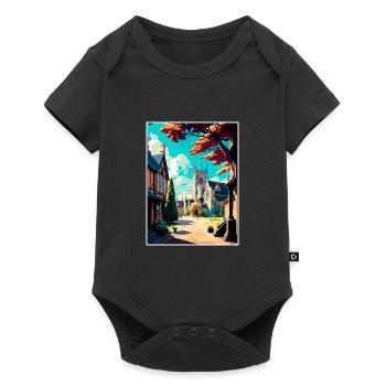 Chipping Campden England Vintage Travel Poster WPA - Baby Premium short-sleeve bodysuit - black - Front