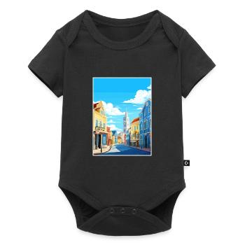 Aveiro Portugal Vintage voyage affiche WPA Souvenir - Body à manches courtes Premium Bébé - noir - Devant