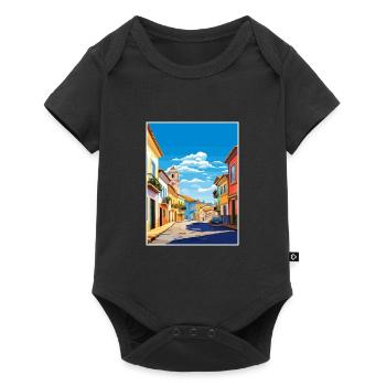 Caldas Da Rainha Portugal Vintage Travel Poster - Baby Premium short-sleeve bodysuit - black - Front