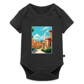 Vérone Italie Décoration Vintage Voyage Affiche WPA - Body à manches courtes Premium Bébé - noir - Devant