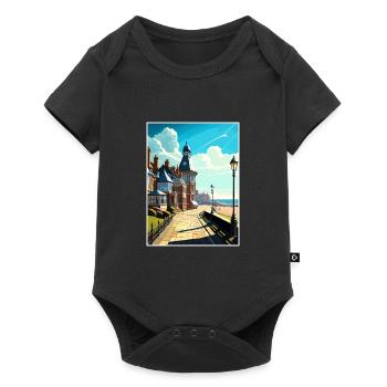 Herne Bay England Kent Vintage Travel Poster WPA - Baby Premium short-sleeve bodysuit - black - Front