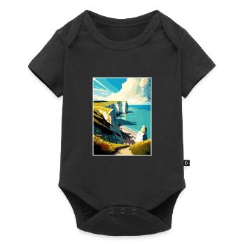 Eastbourne Decoration Vintage Travel Poster WPA - Baby Premium short-sleeve bodysuit - black - Front