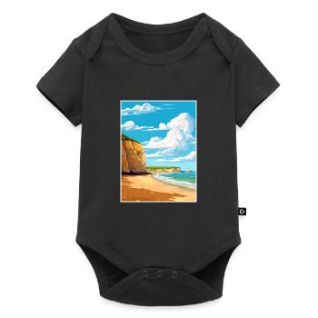 Torquay Cliffs England Vintage Travel Poster WPA - Baby Premium short-sleeve bodysuit - black - Front