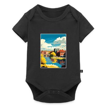 Newark On Trent England Vintage Travel Poster WPA - Baby Premium short-sleeve bodysuit - black - Front