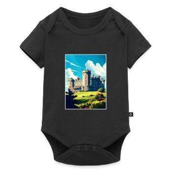 Château de Culzean Ecosse Vintage voyage affiche WPA - Body à manches courtes Premium Bébé - noir - Devant