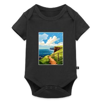 Isle Of Hoy Scotland Vintage Travel Poster WPA Art - Baby Premium short-sleeve bodysuit - black - Front
