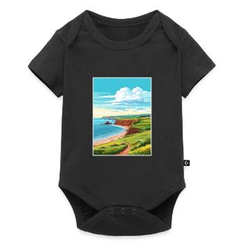 St Bees Head Cumbria Vintage Travel Poster WPA Art - Baby Premium short-sleeve bodysuit - black - Front