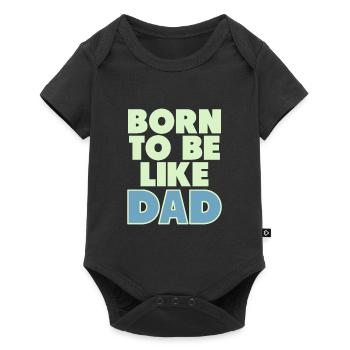 father and son - Baby Premium Kurzarmbody - Schwarz - Vorne