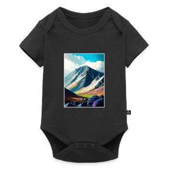 Ben Nevis Ecosse Vintage voyage affiche Souvenir - Body à manches courtes Premium Bébé - noir - Devant