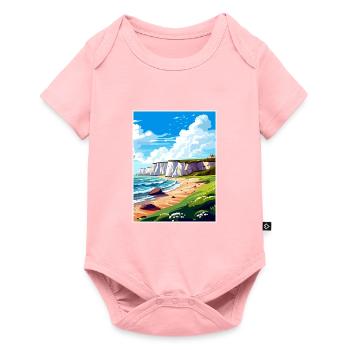 Dover England Kent Vintage Travel Poster Souvenir - Baby Premium short-sleeve bodysuit - rose - Front