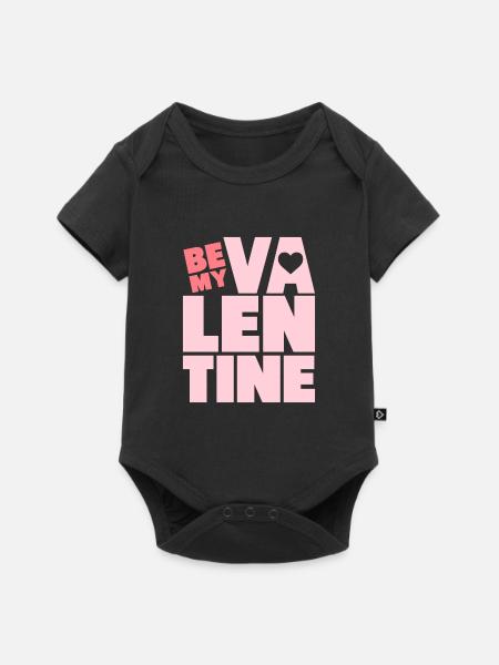 Valentines - Baby Premium Kurzarmbody - Schwarz