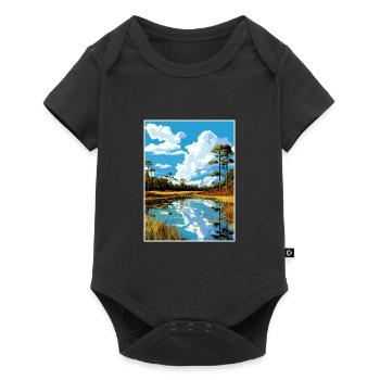 John Pennekamp State Park Florida Travel Poster - Baby Premium short-sleeve bodysuit - black - Front