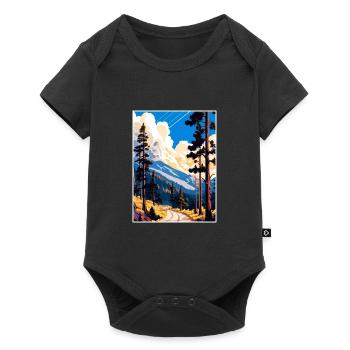 Angeles National Forest California Travel Poster - Baby Premium short-sleeve bodysuit - black - Front