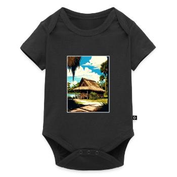 De Leon Springs State Park Florida Travel Poster - Baby Premium short-sleeve bodysuit - black - Front