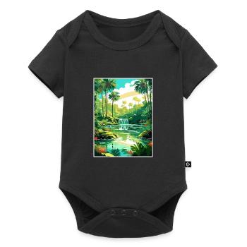 Parc d’État de Rainbow Springs en Floride affiche de voyage - Body à manches courtes Premium Bébé - noir - Devant