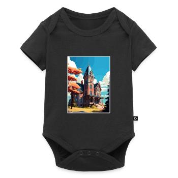 Olana State Historical Site New York Travel Poster - Baby Premium short-sleeve bodysuit - black - Front