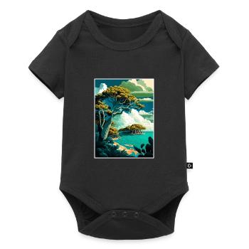 Biscayne Nationalpark Kamelrücken Florida Souvenir - Baby Premium Kurzarmbody - Schwarz - Vorne