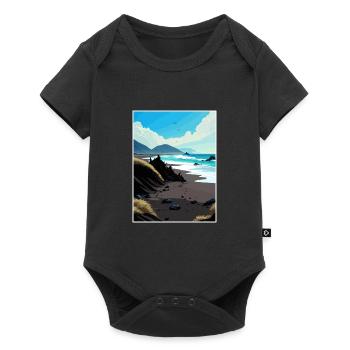 Black Sands Beach Decorblack California Souvenir - Baby Premium short-sleeve bodysuit - black - Front