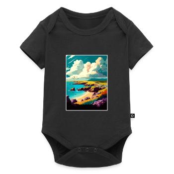 Pembrokeshire Vintage Travel Poster WPA Souvenir - Baby Premium short-sleeve bodysuit - black - Front