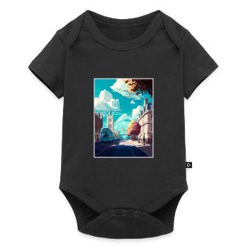 London England Vintage Travel Poster WPA Souvenir - Baby Premium short-sleeve bodysuit - black - Front