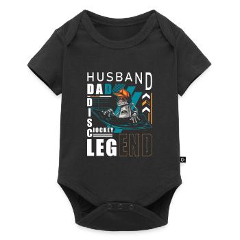 Music, Techno, Celebrate, Bass - Baby Premium short-sleeve bodysuit - black - Front