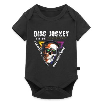 DJ Techno Party - Baby Premium short-sleeve bodysuit - black - Front